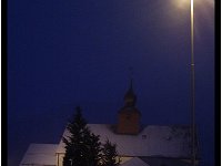 IMAG0063-border  Hen kirke donderdagavond, veel nieuwe sneeuw